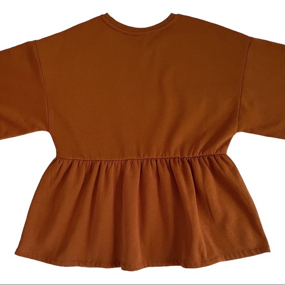 Zara Peplum Drop Shoulder Sweatshirt - Picture 12 of 14